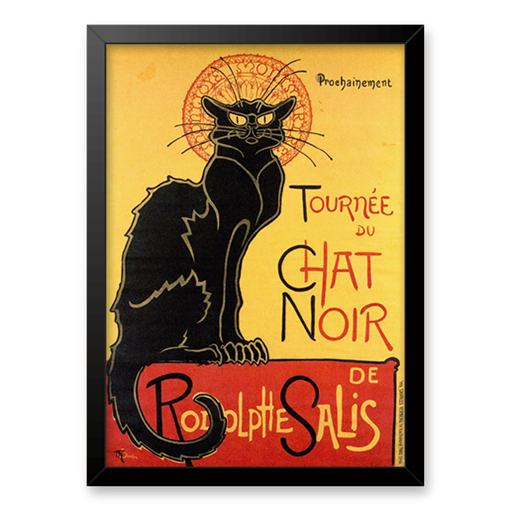 Luminária Quadro Chat Noir