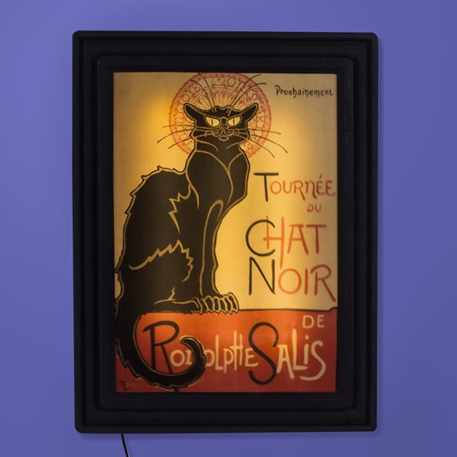 Luminária Quadro Chat Noir