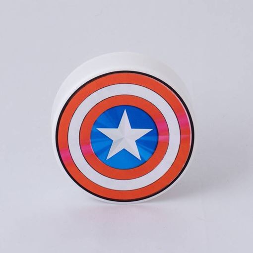 Mini Luminária LED Redonda Capitão América USB Marvel