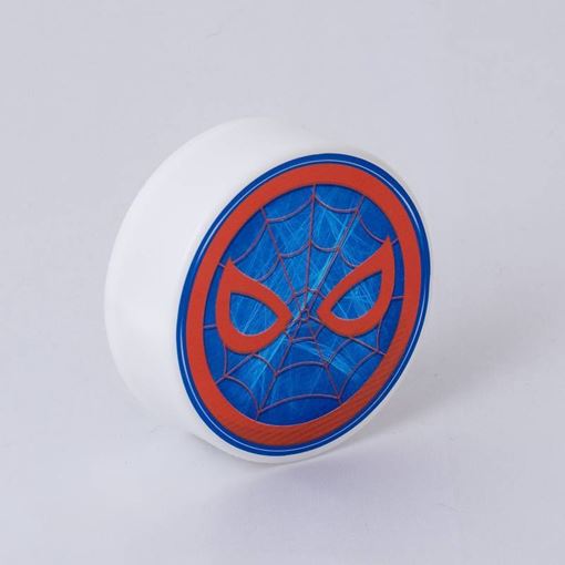 Mini Luminária LED Redonda Homem Aranha USB Marvel