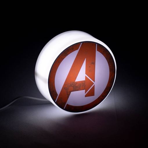 Mini Luminária LED Redonda Avengers USB Marvel