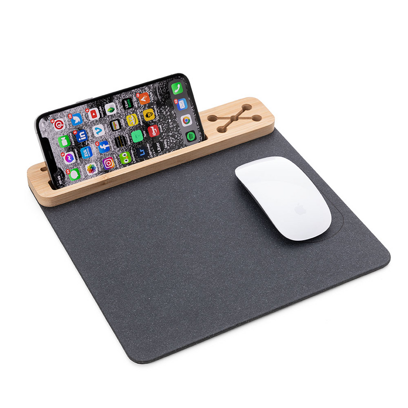 Mouse Pad com Suporte para Celular e Canetas