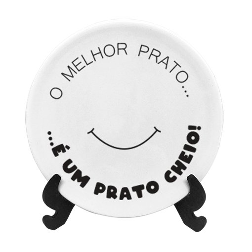 Prato Decorativo de Porcelana 15cm - Prato Cheio