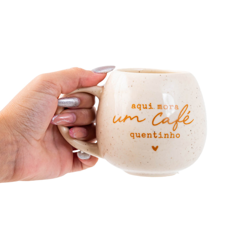 Caneca Oval 300Ml - Café Quentinho